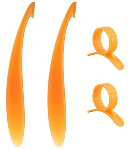 UOPJDD Muovo Lungo 2 Pezzi di Pelapina A 2 Pezzi A 2 Pezzi, Strumenti per Peeling Creativi, Forniture per La Cucina, Pelapapo di Frutta.