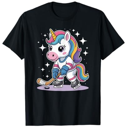 Hockey Unicorn Ice Hockey Cute Funny Girls Winter Sport T-Shirt