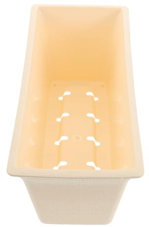 BESTonZON Fioriera Rettangolare in Plastica per Ortaggi da Interno ed Esterno Vaso Compatto per Balcone Davanzale Patio e Giardino Soluzione Salvaspazio per Coltivazione Urbana