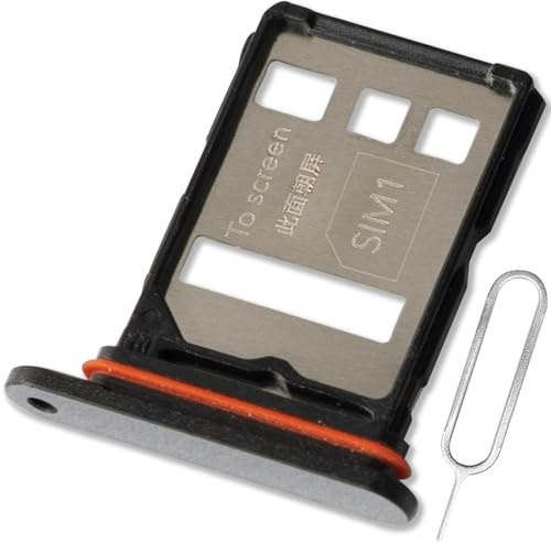 ExtKry Bandeja SIM para Honor Magic8 Lite,Negro | Calidad original bandeja de tarjeta SIM bandeja para SIM bandeja ranura SIM bandeja tarjeta SIM con aguja eyectora.
