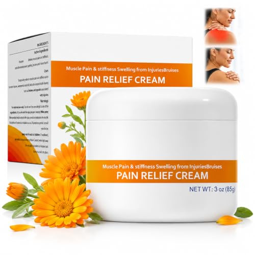 Crema Dolores Musculares y Articulaciones,Gel Masaje Fisioterapia con Árnica, Crema Calor Relajante Muscular,Absorción Profunda,Efecto Calmante para Dolores Musculares y Articulares,Naranja