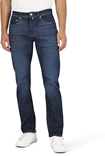 Pierre Cardin Vaqueros de Corte cónico Futureflex-Lyon para Hombre, Azul (Dark Vintage Blue 01), 38 W/30 L