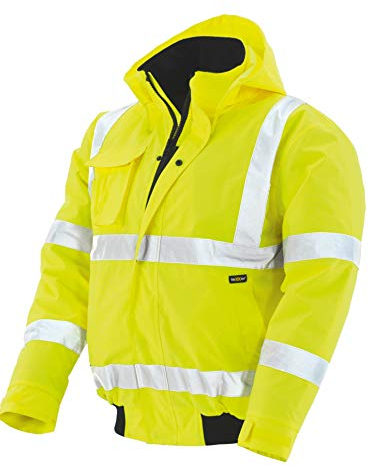 texxor Arbeitsjacke Værdiler Warnschutz Pilotenjacke Whistler wasserdichte winddichte Arbeitsjacke gelb L, Gelb, L EU