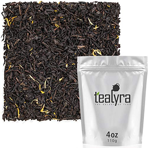Tealyra - Wild Blueberry - Black Loose Leaf Tea Blend with Chrysanthemum - Caffeine Bold - All Natural Ingredients - 110g (4-ounce)