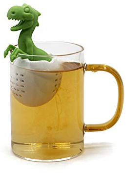 Dinosaurier Teesieb - Silikon Teeei Undichter Teefilter - Lustige Baby Dinosaurier Lebensmittelechtes Silikon Teebeutel Aufgussset Filter Diffusor Tea Ei Sieb