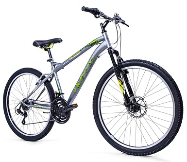 Huffy Mountainbike Bicicleta de montaña Extent de 26 Pulgadas, Gris, Medium