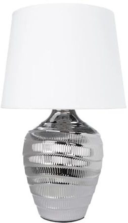 Lampada da comodino - lampada da scrivania - lampada touch a LED con cavo e paralume in tessuto per soggiorno e camera da letto