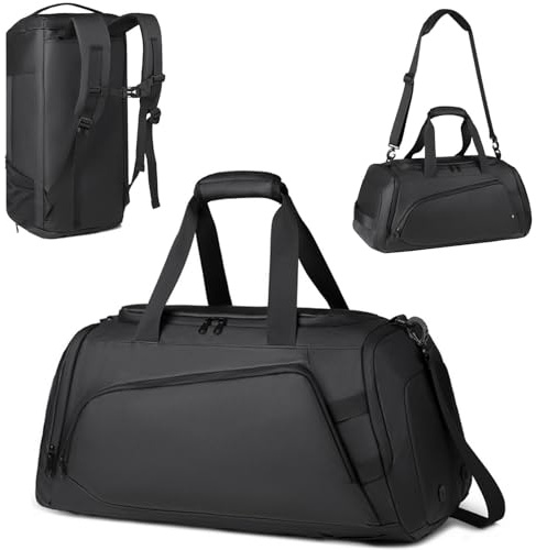 Ogetok 45L Large Gym Bag Sport Duffle Backpack for Men Women, Water Resistant Fitness Sport Tote Bags Travel Weekend Overnight Carry on Bag with Shoe & Wet & Insulation Pocket & Laptop Compartment