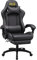 RMF Sedia Gaming Professionale Ergonomica Reclinabile, Poltrona Gaming Seduta Comoda e Rilassante con Poggiapiedi - Sedia per Gamer con Ruote Girevoli, Altezza Regolabile Nero