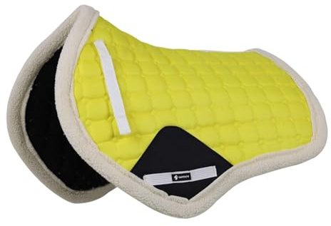 Baoblaze Almohadilla para Montar Caballos Absorbente de Sudor Cojín Ecuestre Antideslizante Transpirable Resistencia a Impactos Hecha de Lona Adecuada, Amarillo