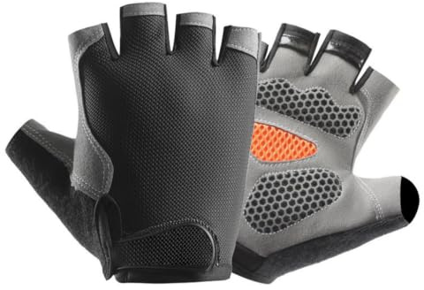 Nairv-Furn Guanti da ciclismo unisex a mezze dita, antiscivolo, resistenti all'usura, guanti da allenamento per palestra, allenamento della forza, traspiranti, guanti estivi, per ciclismo, arrampicata
