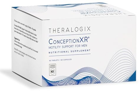 Theralogix ConceptionXR Motility Support Formula - Men's Preconception Vitamins for Fertility Support - Male Fertility Supplements for Sperm Health* - NSF Certified - 60 Tabs + 60 Caps (30-Day Supply)