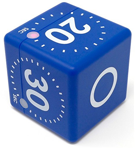 TFA Dostmann Digitaler Cube Timer, 38.2036, ideal für Spiele oder Workouts, 4 eingestellte Ablaufzeiten, optisches und akustisches Ablaufsignal, L 60 x B 60 x H 60 mm