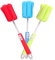 3PCS Dishwashing Foam Sponge Brush with Adjustable Long Handle Cleaning Brushes Soft for Baby Bottle Kitchen Clean Glasses Mugs Cups (Color Random)