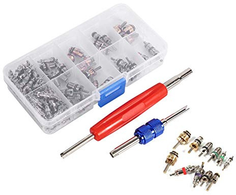 Kit d'Outils Professionnel pour Retrait de Noyau de Valve A/C, Compatible avec R134a/R12, Ensemble de Réparation pour Climatisation Automobile