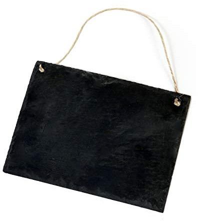 Krittavla skiffertavla vintage för att hänga planeringstavla skrivbar minnestavla 22 x 16 cm skiffer anteckningsblock