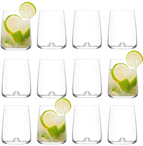 LAV 12x Terra 590ml Verres Highball - Haut Hi Ball Verre Eau Gin Jus Cocktail en Buvant Verrerie Gobelets Ensemble - by
