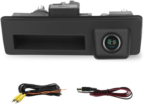 Hodozzy 170 Gradi Telecamera Retromarcia per VW/Audi, AHD&CVBS IP67 Impermeabile Visione Notturna Auto Tronco Maniglia Telecamera Posteriore per Auto per Tiguan Passat Sagitar per Audi A6L A5 A4L Q7