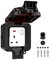 FOVNOT 1 Gang Weatherproof Outdoor Sockets, 13A Outside Plug Sockets IP66 Single Socket Waterproof Plug Socket