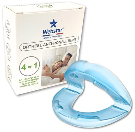 Orthèse anti-ronflement efficace | Gouttière anti-ronflement | Réduit le ronflement léger à modéré | Adaptation progressive | Silicone souple | Sommeil réparateur | Airflow
