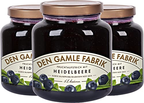 Den Gamle Fabrik Fruit Spread Blueberry 3x380 g (38.55) - With pieces of fruit/Danmark