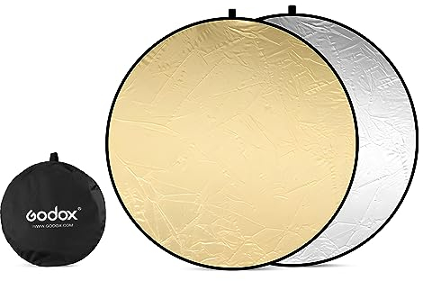 GODOX Reflector de luz 2 en 1, reflectores plegables para fotografía con bolsa de transporte, juego de reflector para fotografía (80 cm)