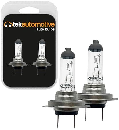 Tek Automotive H7 Headlight Bulb 499 Car Bulbs 12V 55W PX26D 477 - Car Headlight Bulb Replacement, Bright Beam, Easy Install - Long Lasting for Enhanced Visibility and Safety on the Road - Twin Pack