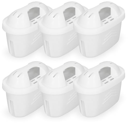 Finest-Filters Compatible with Brita Maxtra Pro Water Filter Cartridges, Replacement for Maxtra+ Plus Jugs, All-in-1 Compatible with Marella Jug Kettle Universal Filters (6)