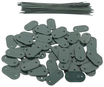 zweipappel Kit de Fixation Lot de 50 Clips Rapide en polyéthylène pour Brise-Vue canisses et écrans de Jardin
