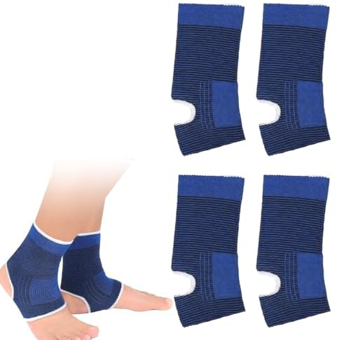2 Paia di Cavigliera sportiva per distorsione,Tutore caviglia distorsione, fasce per caviglie per bambini, elastiche, traspiranti, in maglia, per jogging, corsa, proteggere la caviglia, 7-12 anni