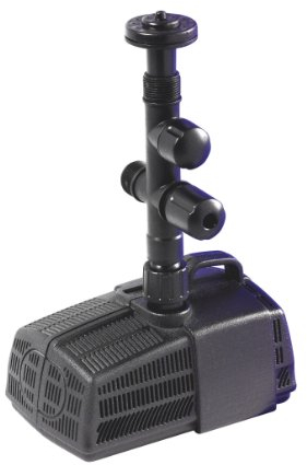 HOZELOCK - Pompe de Bassin à Fontaine et Cascade 1500 Lph : Pour Bassin Moyenne Taille, Réglage du Débit et Angle de la Cascade/Fontaine, Cage d'entrée Anti-Bouchon Réduit l'entretien [3354B1240]