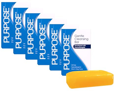 Purpose Gentle Cleansing Bar, 6-Ounce Bars (Pack of 6)