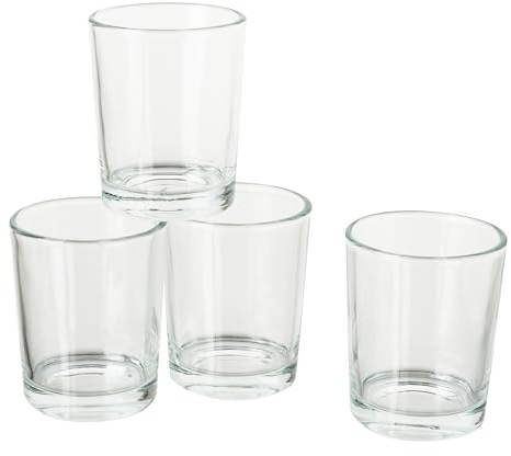 VBS Teelichtgläser, Ø5,1 x 6,3cm, 4 Stück