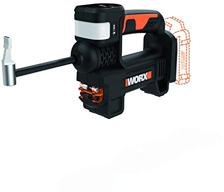 WORX WX092L.9 20V 2.0Ah 2 in 1 Cordless Inflator, max. 10 Bar, Digital Pressure Display, Bare Tool Only