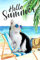 Texupday Hello Summer Sonnenbrille Katze Kitty auf dem Strandkorb Gartenflagge Outdoor Hof Flagge 30,5 x 45,7 cm