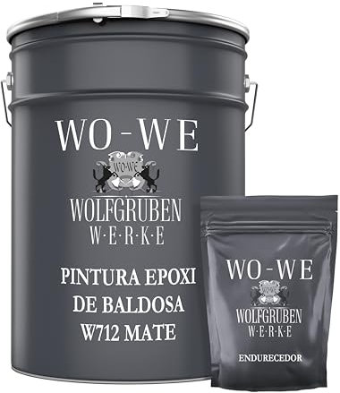 Pintura MATE Resina Epoxi para baldosas en Baño Cocina W712 - Gris platino - 2,5Kg