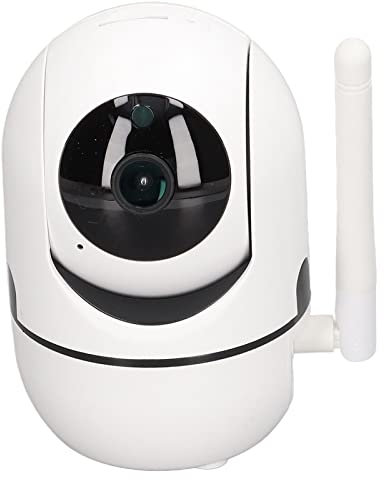 Telecamera di Sicurezza di Sorveglianza, Telecamera IP 1080P HD 350 Gradi Wireless Wifi Smart Camera, Rilevamento del Movimento, Audio Bidirezionale in Tempo Reale, Visione Notturna, Telecamera di Mon