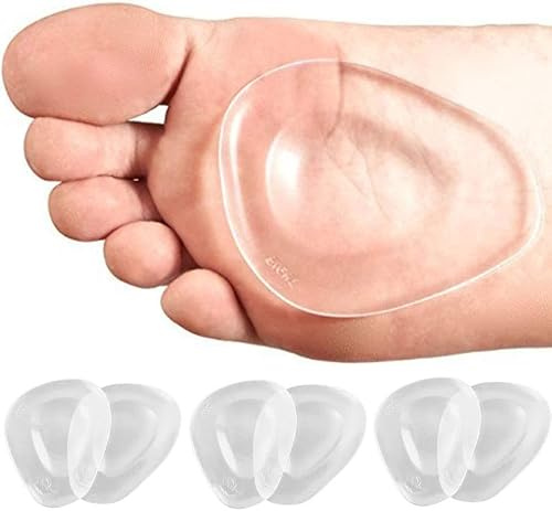 6 cojines de bola de pie, plantilla de gel suave con diseño en forma de gota de agua, callos en el antepié, metatarsalgia para prevenir el dolor, para el cuidado de los pies Pedimend