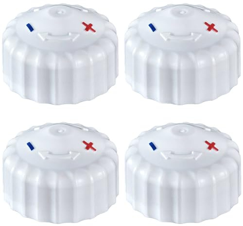 Lot de 4 bouchons de protection de valve pour régulateur manuel, capuchon de protection de construction, modèle coloré M30 x 1,5