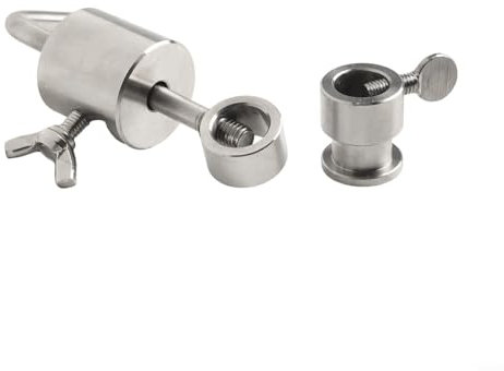 Gdfnmogo Soporte para pinchos de horno de barbacoa con equilibrador de peso, equilibrador de horno de acero inoxidable, estabilizador de pincho de barbacoa, para pollo, acción giratoria consistente