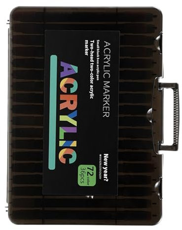 Pennarelli a doppia punta, pennarelli per tessuti ad asciugatura rapida, 18,5 x 18 x 2,7 cm, resistenti allo sbiadimento, impermeabili, ideali per l'educazione artistica dei bambini, la progettazione