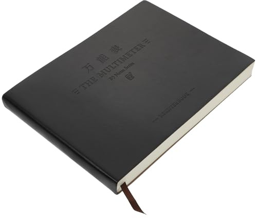 Cabilock Libro de Cuentas Multifuncional Fácil y Sencillo de Cuero Sintético para Contabilidad Versátil Negro en Estudiantes y Profesores