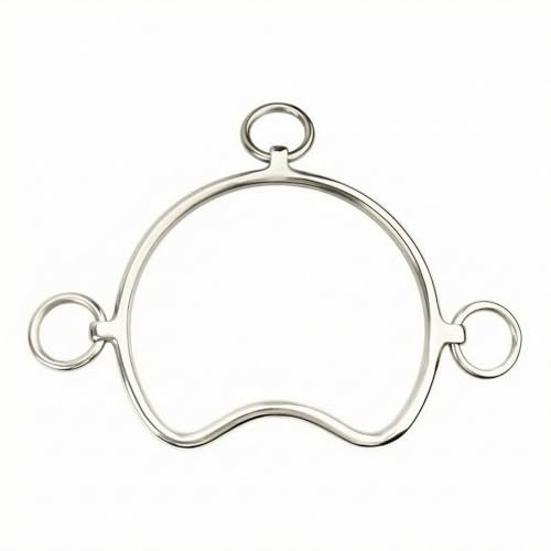 FytStycale Mors Cheval Équipement Cheval Mors Anneau Embouchure Brides Structure Lisse et Symétrique en Acier Inoxydable pour Contrôle Sûr et Liaison au Adapté à , 130