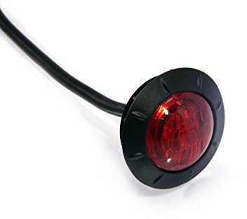 Alchemy Parts Infälld motorcykel LED-stopp/bakljus, vattentät, perfekt för kaffe och anpassade cyklar (endast röd lins)