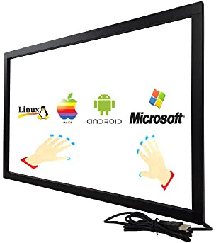 Deyowo 46 tums infraröd pekskärmsram, IR Touch Screen överlay, pekskärmspanel, gratis förare för interaktiv whiteboard, Touch LCD-skärm TV