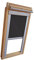 Verdunkelungsrollo THERMO Alu-Rückseite für VELUX Dachfenster TYP GGL/GPL/GGU/GPU - FK08 - Farbe Dunkelgrau - mit Aluminium Seitenschienen - KLICK Montage