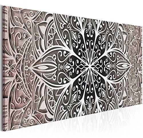 murando Cuadro Acústico Mandala 135x45 cm espuma acústica absorbe el sonido aislamiento lienzo de 1 pieza Decoración de Pared Oriente Zen f-A-0672-b-c