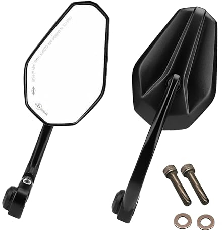 Lenkerendenspiegel SOLID 1 M8 kompatibel mit: Kawaaki schwarz E-geprüft Paar