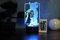 Optechvisual Ninja Kämpfer Deko mit Japanischer Schrift für Gamer und Anime Fans als Tischlampe und Nachtlicht