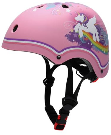 YOOXARMOR Fahrradhelm Kinder, Verstellbar Skaterhelm Reithelm Kinderhelm für 3-5-8 Jungen und Mädchen Kinderfahrradhelm Leicht Einstellbar 50-54CM für Fahrrad Roller Skateboard Scooter